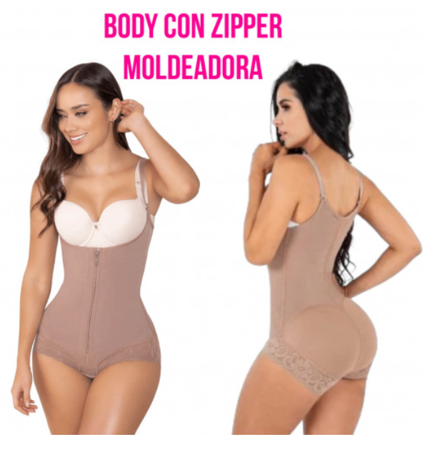 Body Con Zipper Moldeadora