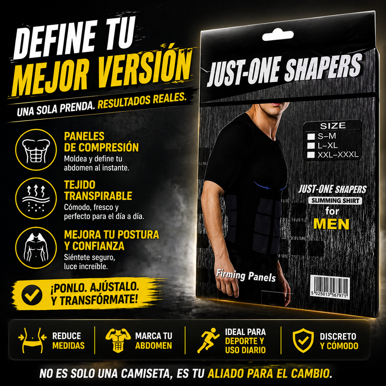 CAMISETA FAJA PARA HOMBRE